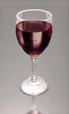 Photo of a glass of Cabernet Sauvignon